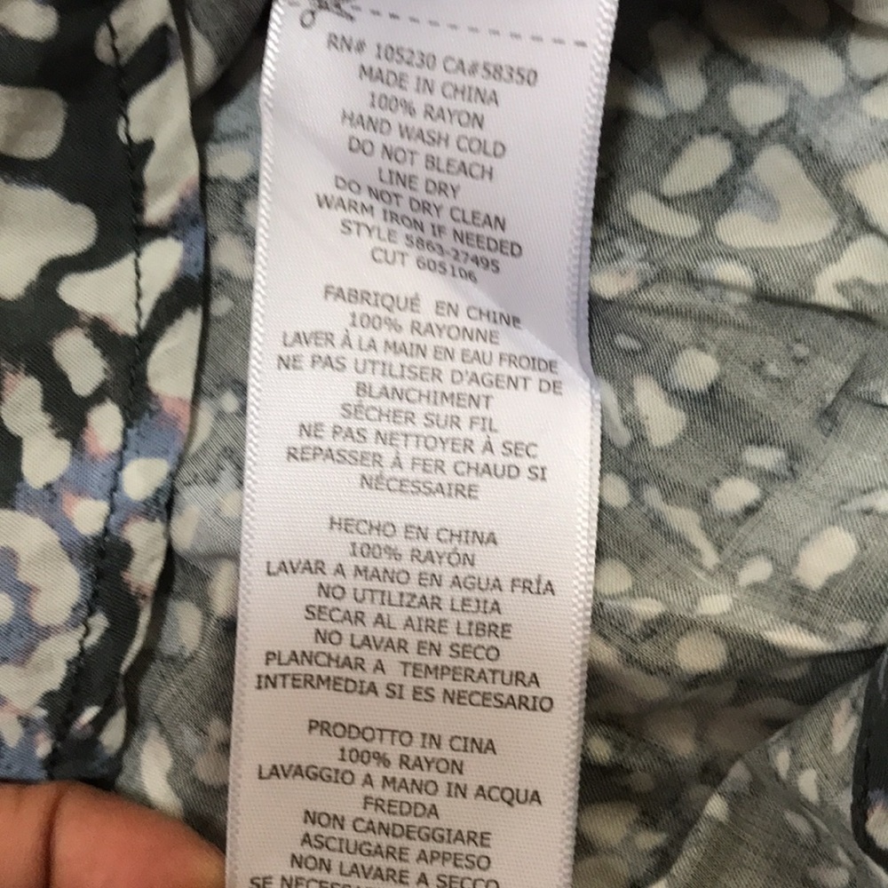 Soft Joie Xs Grey Combo Front Button Top . - image 6